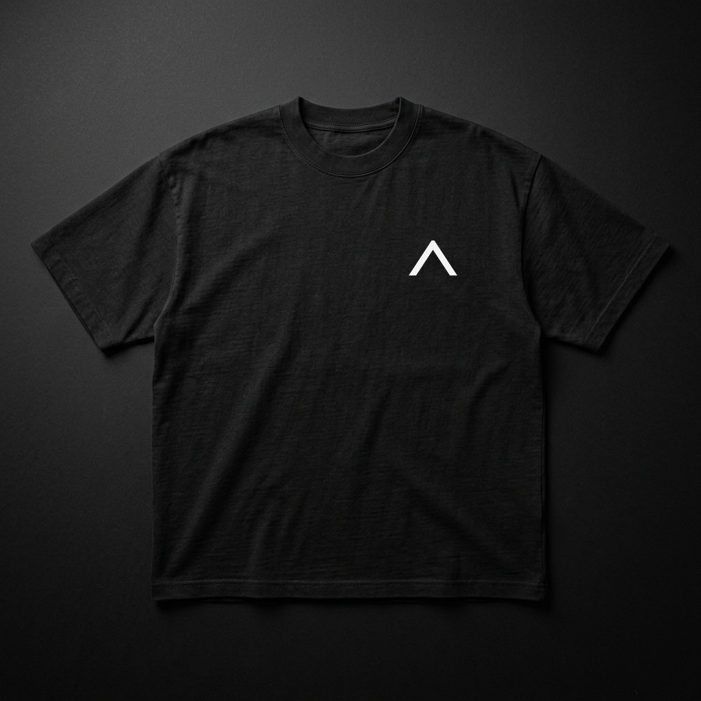 BLACK TEE (MONOGRAM)